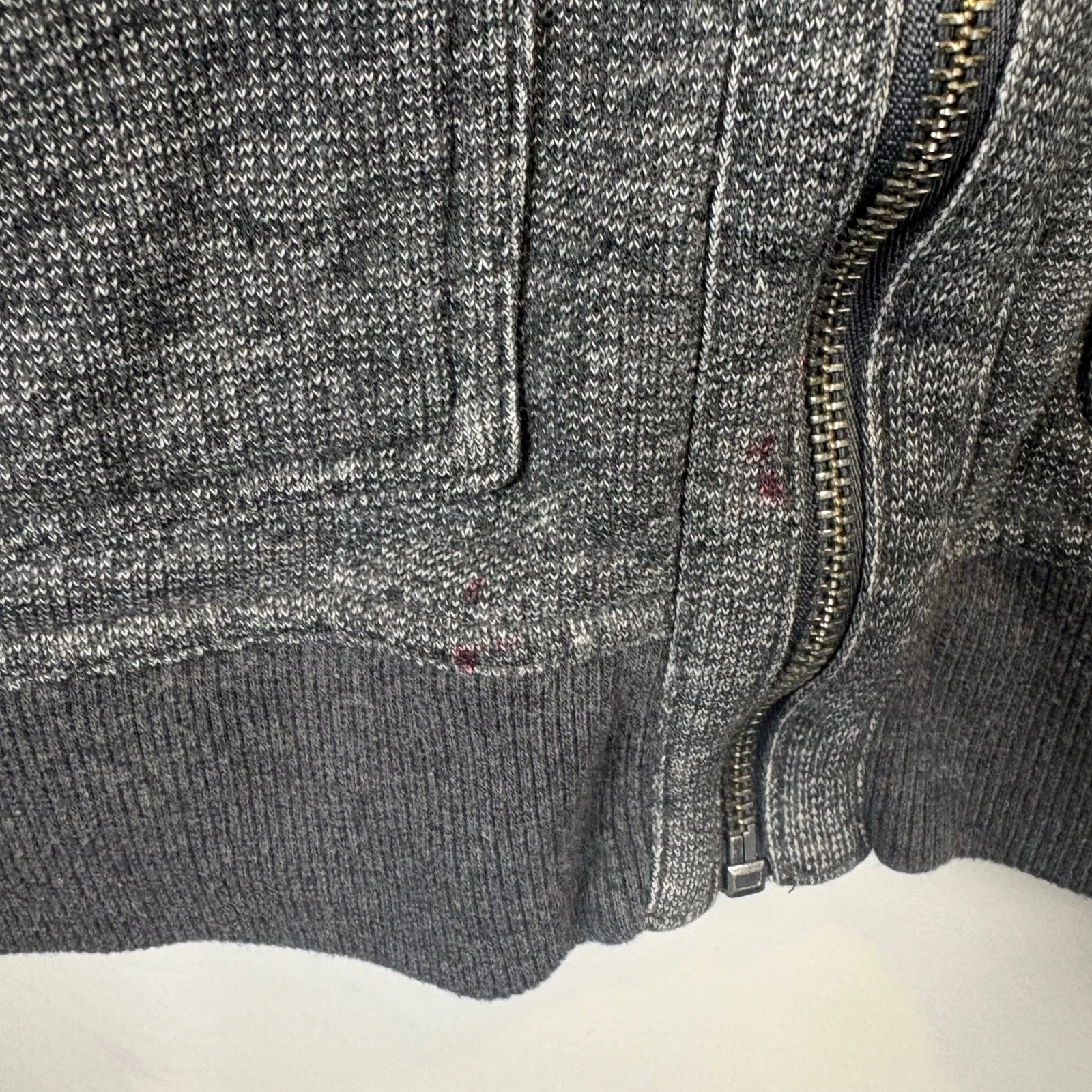 Marc Anthony Mens Full Zip Mock Neck Knit Jacket Charcoal Gray Medium image 11