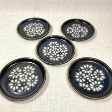 Denby Kismet Blue 6.5” Bread Dessert Plates Set Of 5