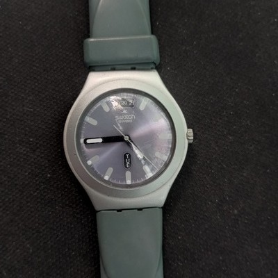 Vintage Swatch Irony Quartz aluminium Swiss Made Day/Date