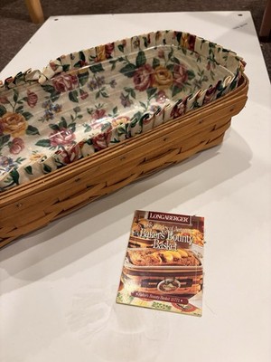 Longaberger 1998 Baker s Bounty Basket w/Liner & Protector - Excellent