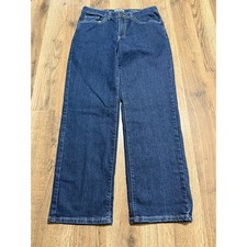 Sonoma Everyday Jean Womens 14 Blue Denim Straight Leg Stretch Excellent