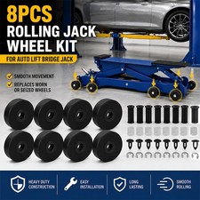 Set Of 8 Rolling Jack Wheel Kit For Auto Lift Bridge Jack Sb700005 Sb100005
