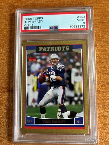 Tom Brady [Gold] #150 2006 Topps card