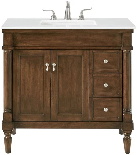 Elegant Lighting VF13036-VW Lexington 36" - Wood - Picture 1 of 12