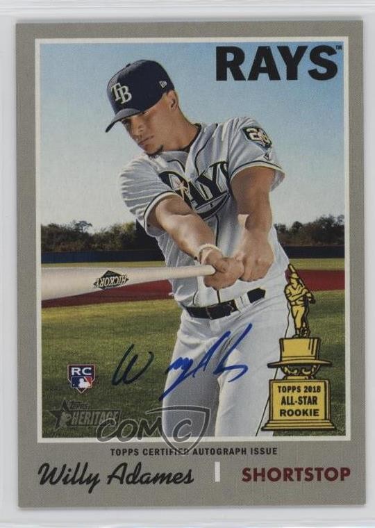 2019 Topps Heritage High Number Real One Auto Willy Adames #ROA-WA Auto 8k4