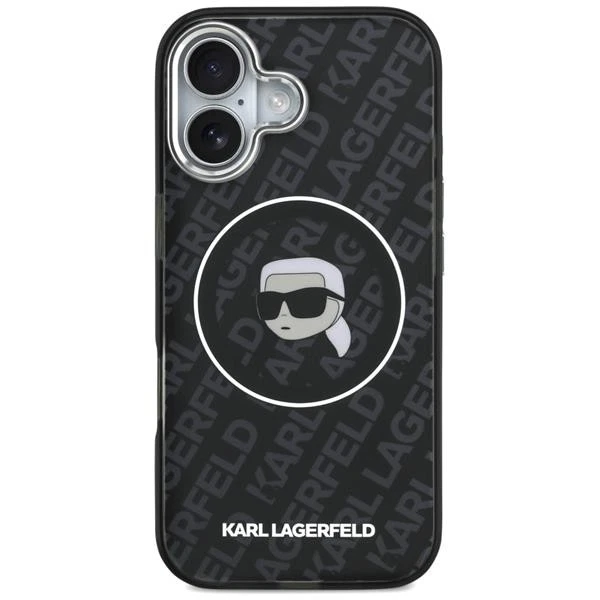 Custodia Karl Lagerfeld Magsafe IPHONE 17 Plastica Nero Trasparente Logo - Immagine 3 di 4