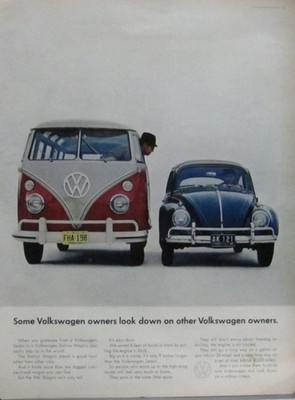 VW Bus Ad Poster  ''Some Volkswagen...''  1964