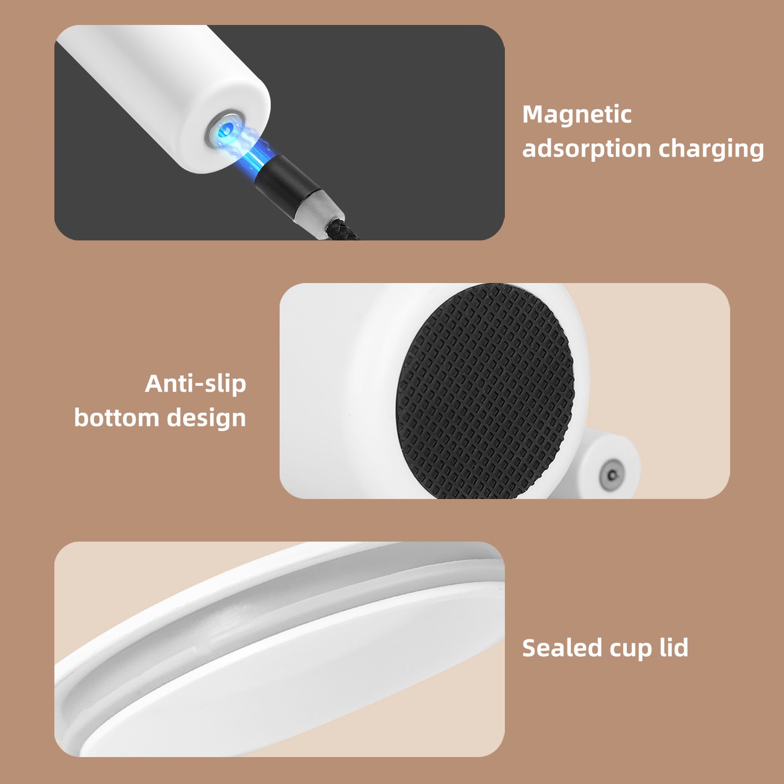 Self Stirring Coffee Mug With Digital Temperature And Power Display 13.5oz