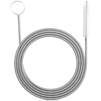 Flexible Cleaning Brush for Pipes with Narrow Drain Hole White