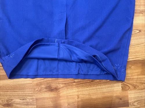 Koret Dress Suit Set Sz 16 Blue 2 Pc Skirt Jacket Embellished Church Career NWT - Picture 9 of 19