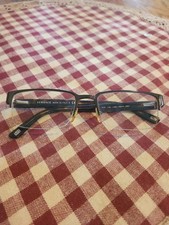 VERSACE MOD. 1184 1269 LUNETTES DE VUE MONTURES AUTHENTIQUES MARRON HAVANE MÉTAL ARMÉ 53-18