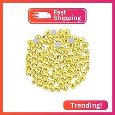 beadsland Flat Back Crystal Rhinestones Round Gems for Nail Art and Craft Glue F