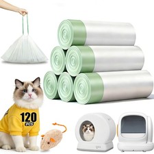 120 Count Self-Cleaning Cat Litter Box Liners Bags Fit For MW-SC01/SC02/SC09/...
