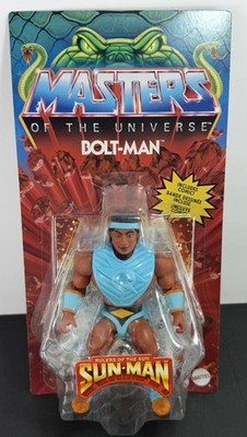 Masters of the Universe Bolt Man Sun Man Figure Rulers MOTU Origins NEW IN BOX