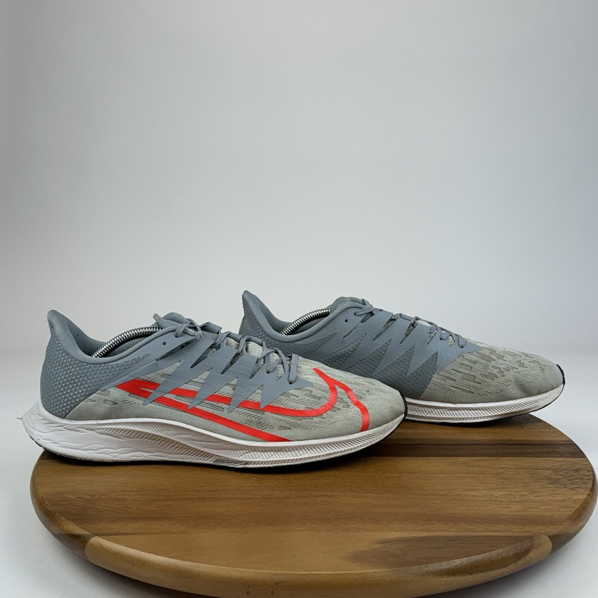 Mens Nike Zoom Rival Fly Pure Platinum Bright Crimson  display picture 2