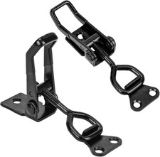 2 PCS Black Toggle Latch Clamp 300Lbs Heavy Duty Adjustable Pull Latch - Quick R
