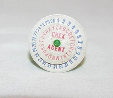 Ralston Chex Cereal Secret Agent Decoder Ring