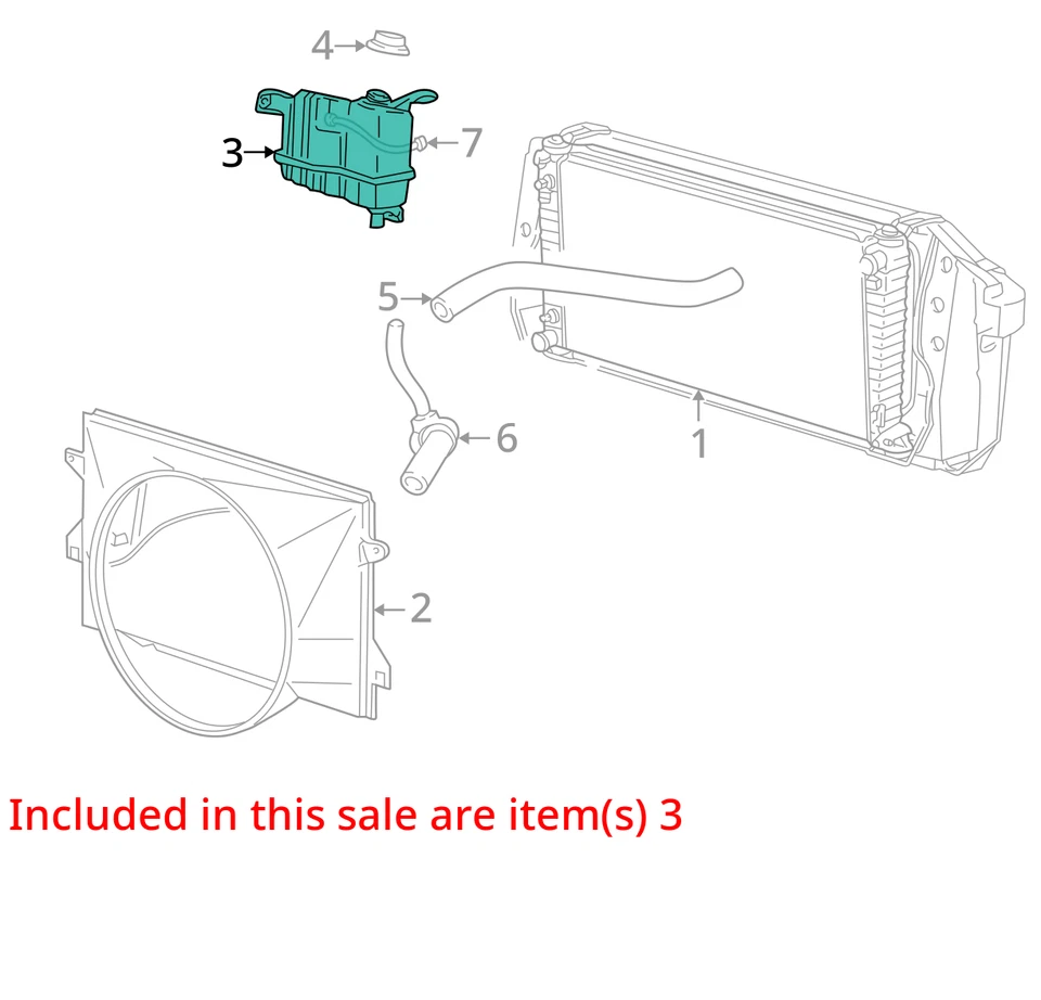 Coolant Reservoir Heritage Fits 99-04 FORD F150 PICKUP 4240248 - Изображение 2 из 3