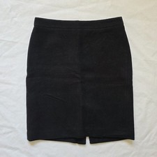 J. Crew The Pencil Skirt Women's Size 4 Black Wool Blend Back Slit Lined Office