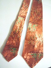 Extra wide 1940s vintage mens necktie