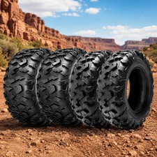 Set 4 HALBERD 25x8-12 25x10-12 ATV UTV Tires 25x8x12 FRONT 25x10x12 REAR 6ply