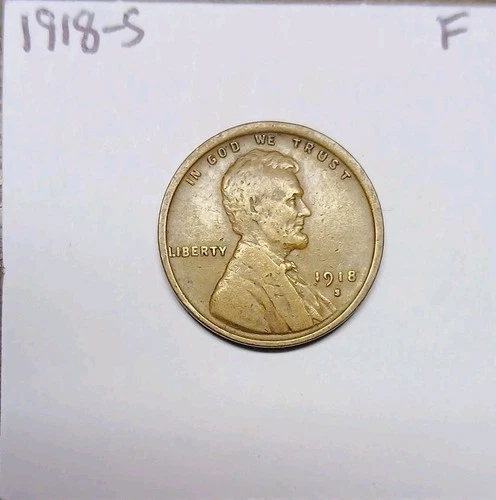 1918-S Lincoln Wheat Cent Fine San Francisco Mint