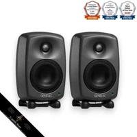 GENELEC 8320A GLM 2 Way Active Studio Monitor Speakers Pair Gray 8320APM NEW JP