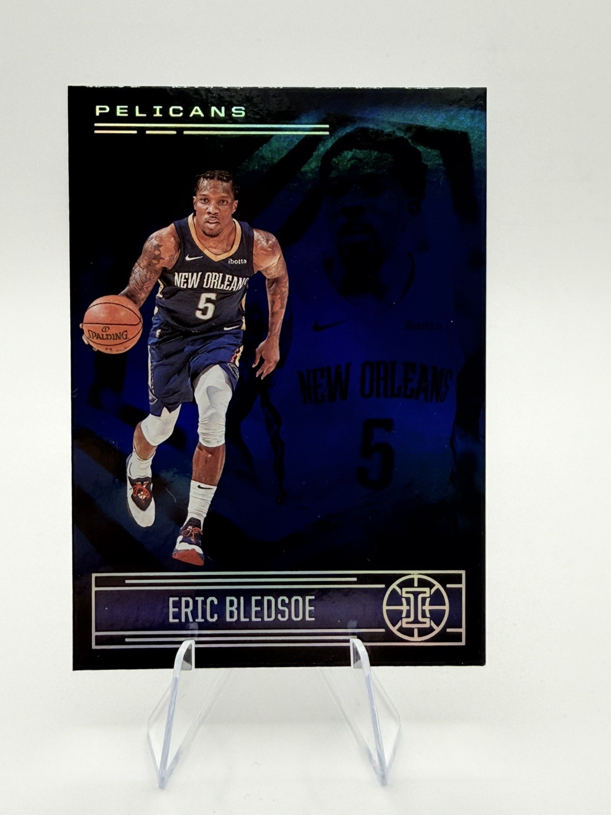2020-21 Panini Illusions Eric Bledsoe New Orleans Pelicans SAPPHIRE Blue #30!