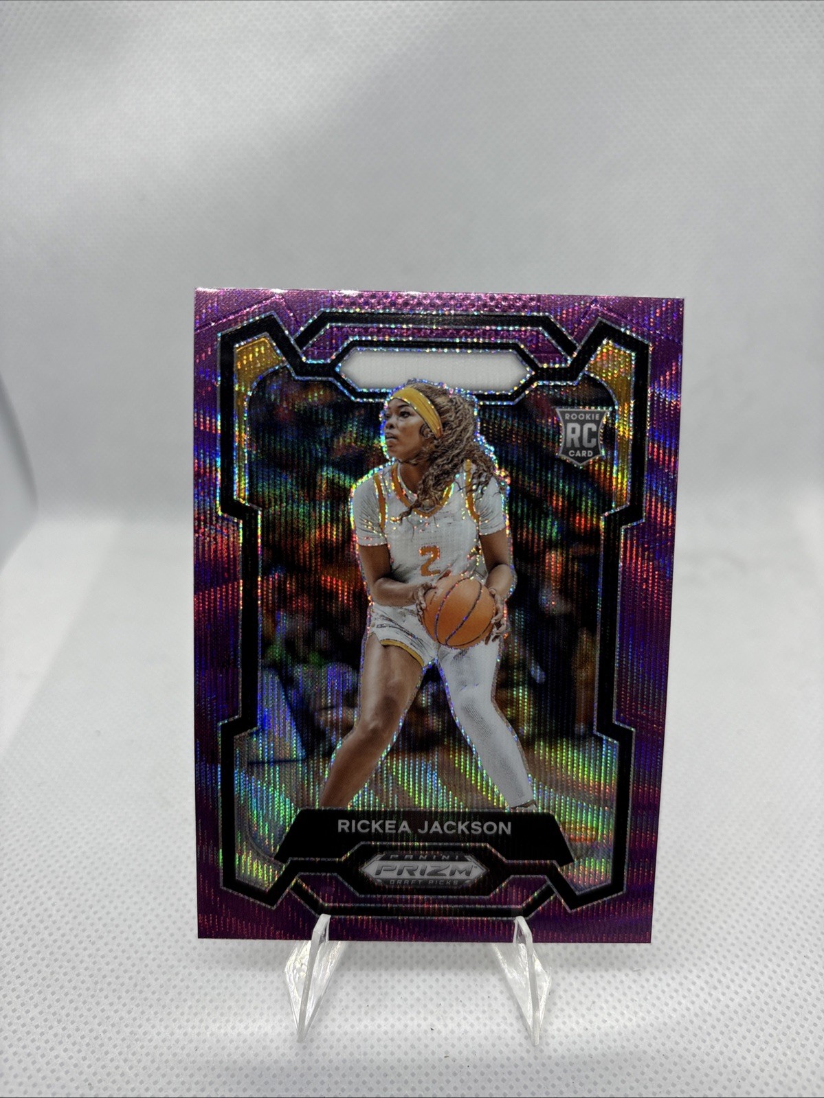 2024 Panini Prizm Draft Picks - Rickea Jackson #44 Purple Wave Prizm (RC)