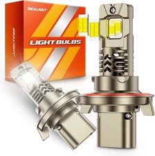 H13/9008 LED Bulbs, 50,000LM 10X Super Brighter, 1:1 Mini Size, 6500K Cool White