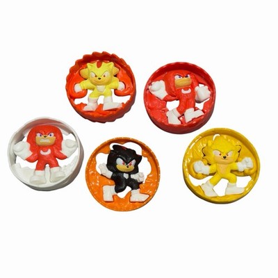 2024 McDonalds Sonic 3 Happy Meal Toys Action Figure Set Of 5 - No Boxes