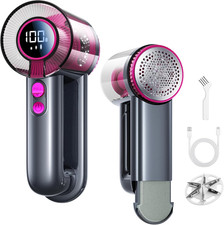 2-In-1 Fabric Shaver Rechargeable - 3 Speeds Lint Remover w/ Digital LED Display