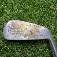 A.G.Spalding Bros "KRO-FLITE SWEET-SPOT" Antique Iron Hickory Shaft RH 1920s