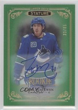 2019-20 Upper Deck Stature Rookies Green Auto 33/85 Zack MacEwen #161 Auto av1