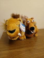 Ice Age Continental Drift Diego Saber Tooth Jakks Scrat Squirrel Plushes