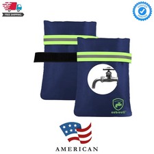 2 Pack Outdoor Faucet Covers for Winter Freeze Protection blue 8.5 x5.9 x1....