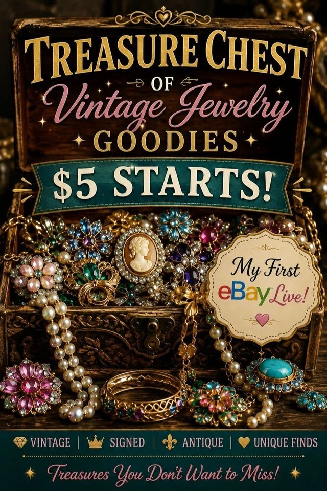 Vintage To Modern  Live Jewelry Show Sunday 3:00 PM PST