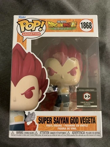 Funko Pop! Super Saiyan God Vegeta #1868 Chalice Collectibles