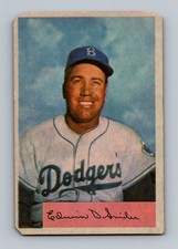 1954 Bowman #170 Duke Snider LOW GRADE (stain) Vintage HOF Baseball Card