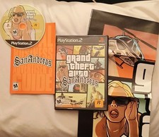 Grand Theft Auto San Andreas (Sony PlayStation 2) GTA PS2 First Print MAP MINT🔥
