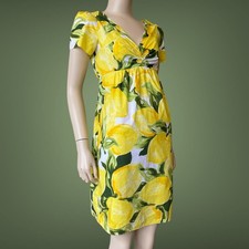 Moschino Cheap and Chic SS 2011 Lemon Cotton DRESS Size M 42It