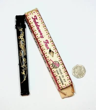 Foldaway Fan in box saying 'Keep cool and be gay' 1960s ? Elephant Brand gift