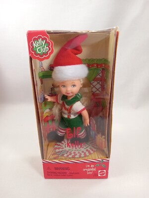 Barbie Kelly Club ELF KELLY Christmas Doll 50376 Mattel 2001 NEW