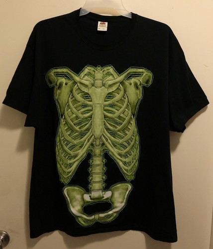 New Skeleton Anatomy Glow In Dark Chest 