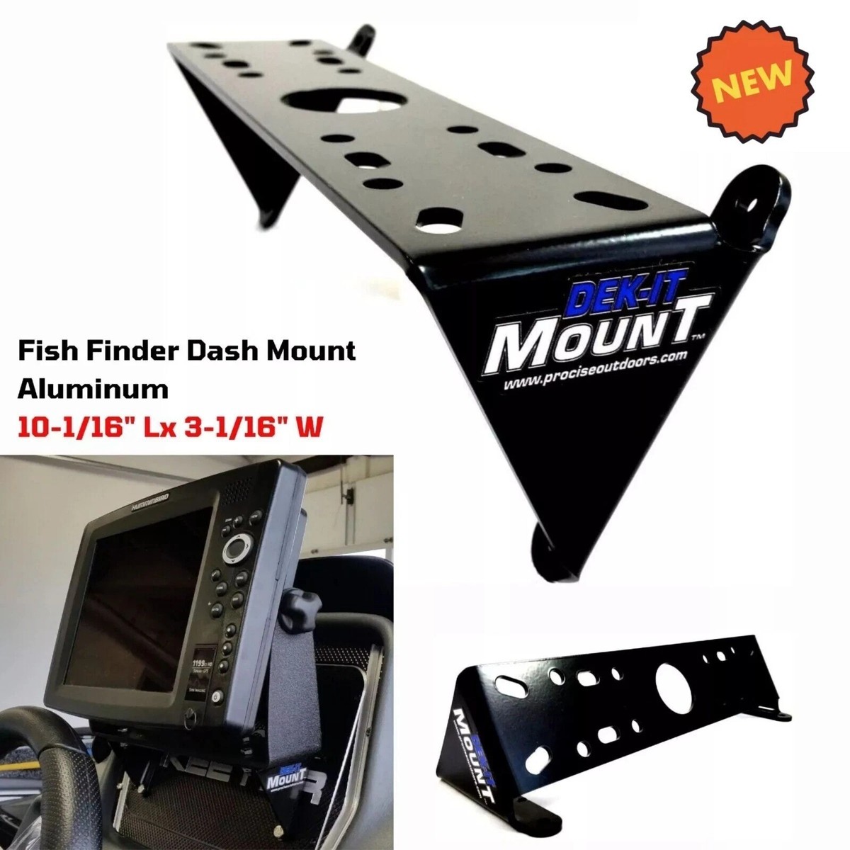Boat Fish Finder Dash Mount Bracket Hold Humminbird Garmin Graphs