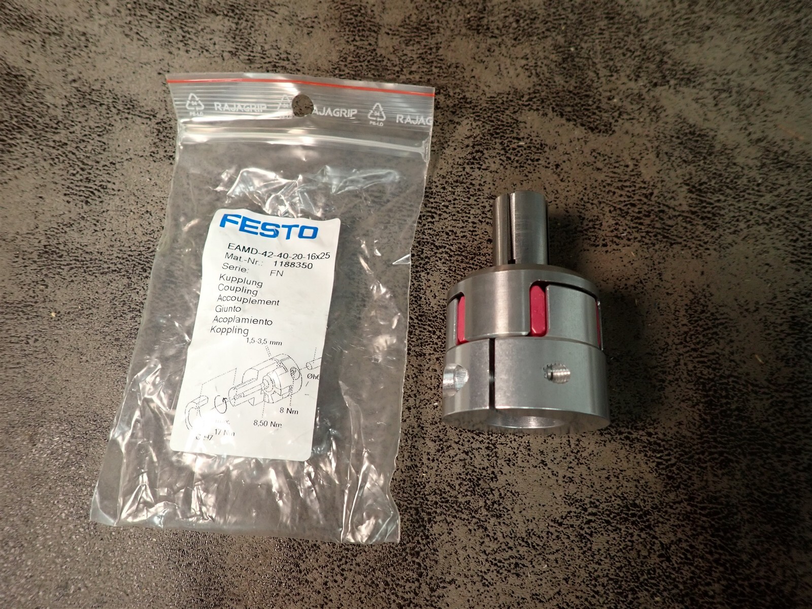 NEW Festo EAMD-42-40-20-16X25 Quick Coupling Joint w/ Expanding Mandrel (BN436)