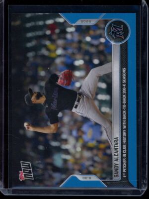 2022 Topps Now #988 Sandy Alcantara Blue Parallel Card #d 26/49 | eBay