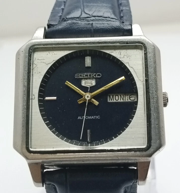 SEIKO 5 Automatic 6309 547A TV Shape Vintage Men s Watch eBay
