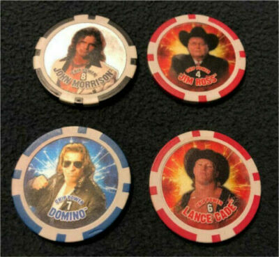 4 WWE Chipz 2008 Dominoes | Jim Ross | Lance Cade | John Morrison (258)
