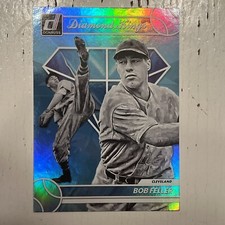 2023 Donruss Baseball Diamond Kings Base Holo Blue #16 Bob Feller